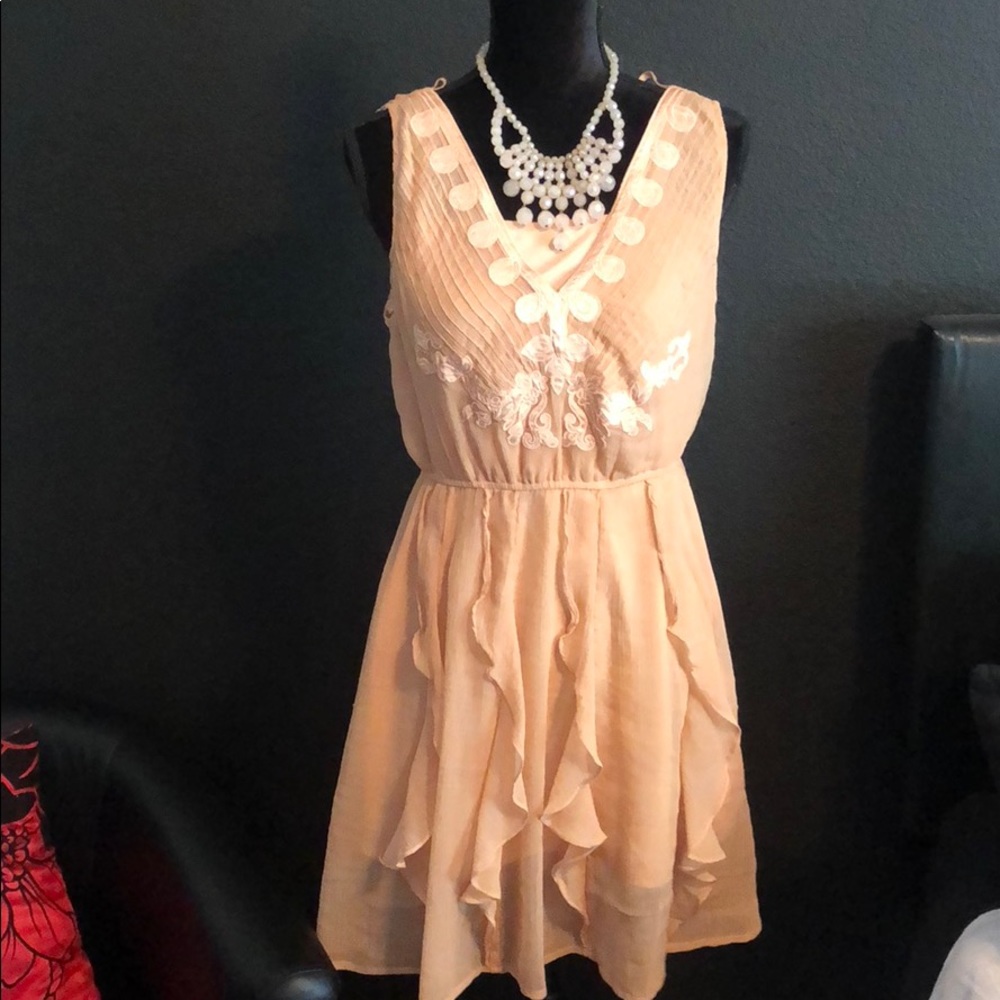Peach dress
